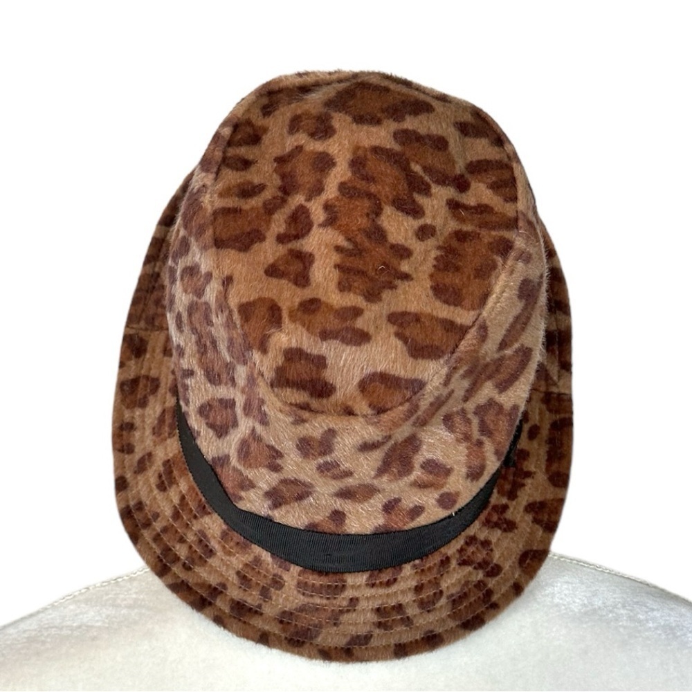 San Diego Hat Co- Leopard Print Hair Fedora - Picture 2 of 7